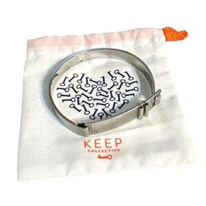 Keep Collective Bangle Bracelet Silver Tone